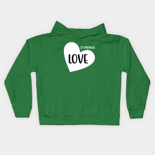 Love St Patricks Day Kids Hoodie